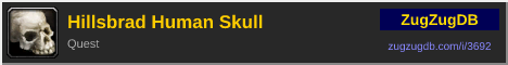 Hillsbrad Human Skull: forum signature banner