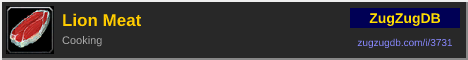 Lion Meat: forum signature banner