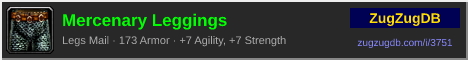 Mercenary Leggings: forum signature banner