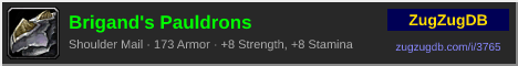 Brigand's Pauldrons: forum signature banner
