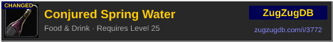 Conjured Spring Water: forum signature banner
