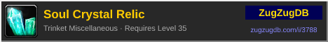 Soul Crystal Relic: forum signature banner