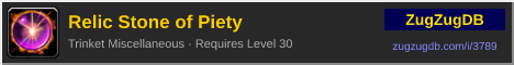 Relic Stone of Piety: forum signature banner