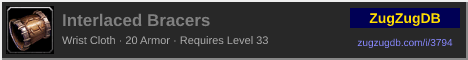 Interlaced Bracers: forum signature banner