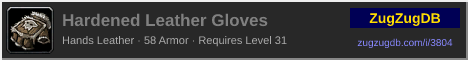 Hardened Leather Gloves: forum signature banner