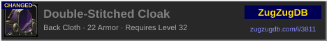 Double-Stitched Cloak: forum signature banner