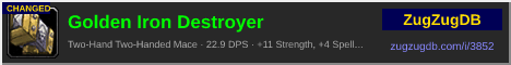 Golden Iron Destroyer: forum signature banner
