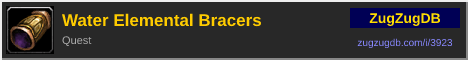 Water Elemental Bracers: forum signature banner