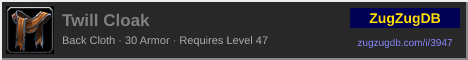Twill Cloak: forum signature banner