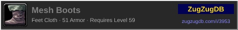 Mesh Boots: forum signature banner