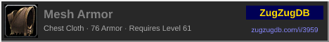 Mesh Armor: forum signature banner