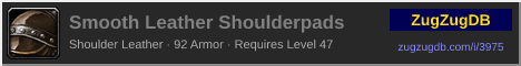 Smooth Leather Shoulderpads: forum signature banner