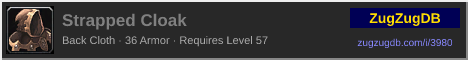 Strapped Cloak: forum signature banner