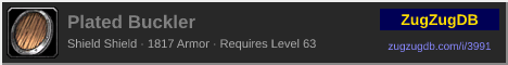 Plated Buckler: forum signature banner