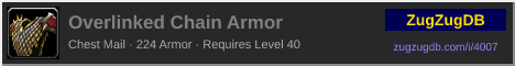 Overlinked Chain Armor: forum signature banner