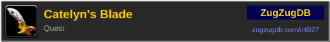 Catelyn's Blade: forum signature banner