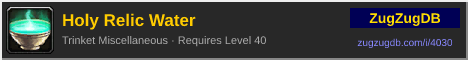 Holy Relic Water: forum signature banner