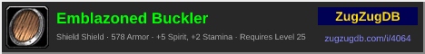 Emblazoned Buckler: forum signature banner