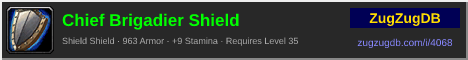 Chief Brigadier Shield: forum signature banner