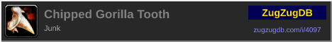 Chipped Gorilla Tooth: forum signature banner