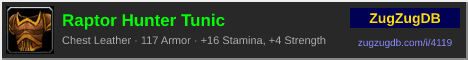Raptor Hunter Tunic: forum signature banner