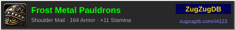Frost Metal Pauldrons: forum signature banner