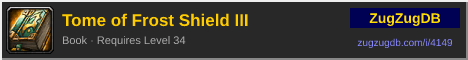 Tome of Frost Shield III: forum signature banner