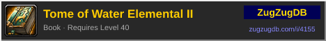 Tome of Water Elemental II: forum signature banner