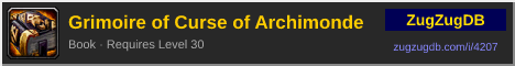 Grimoire of Curse of Archimonde: forum signature banner