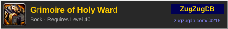 Grimoire of Holy Ward: forum signature banner