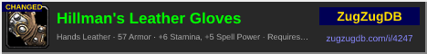 Hillman's Leather Gloves: forum signature banner