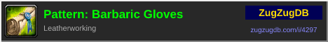 Pattern: Barbaric Gloves: forum signature banner