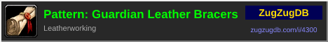 Pattern: Guardian Leather Bracers: forum signature banner