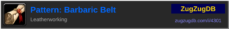 Pattern: Barbaric Belt: forum signature banner