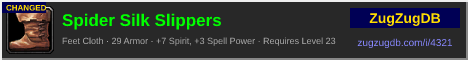 Spider Silk Slippers: forum signature banner