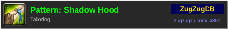 Pattern: Shadow Hood: forum signature banner