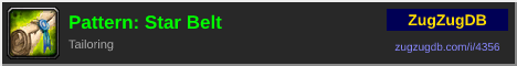 Pattern: Star Belt: forum signature banner