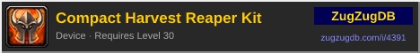 Compact Harvest Reaper Kit: forum signature banner