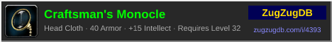 Craftsman's Monocle: forum signature banner