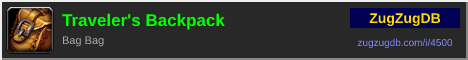 Traveler's Backpack: forum signature banner