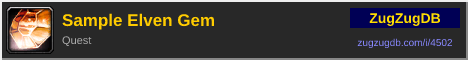 Sample Elven Gem: forum signature banner