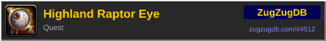 Highland Raptor Eye: forum signature banner