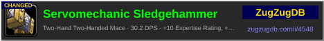 Servomechanic Sledgehammer: forum signature banner