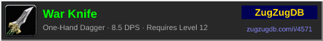War Knife: forum signature banner