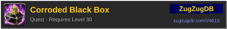 Corroded Black Box: forum signature banner