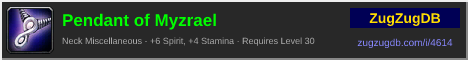 Pendant of Myzrael: forum signature banner