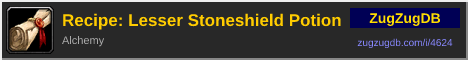 Recipe: Lesser Stoneshield Potion: forum signature banner