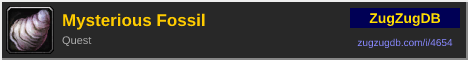 Mysterious Fossil: forum signature banner