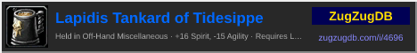 Lapidis Tankard of Tidesippe: forum signature banner