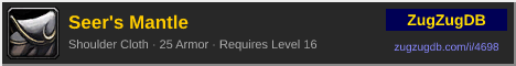 Seer's Mantle: forum signature banner
